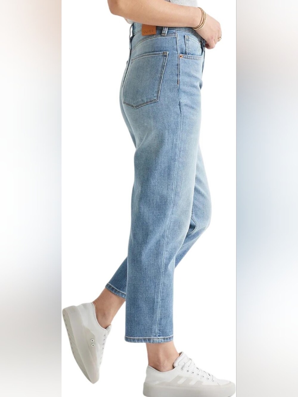 Duer Midweight Denim High Rise Arc Button Fly Jeans - Women's